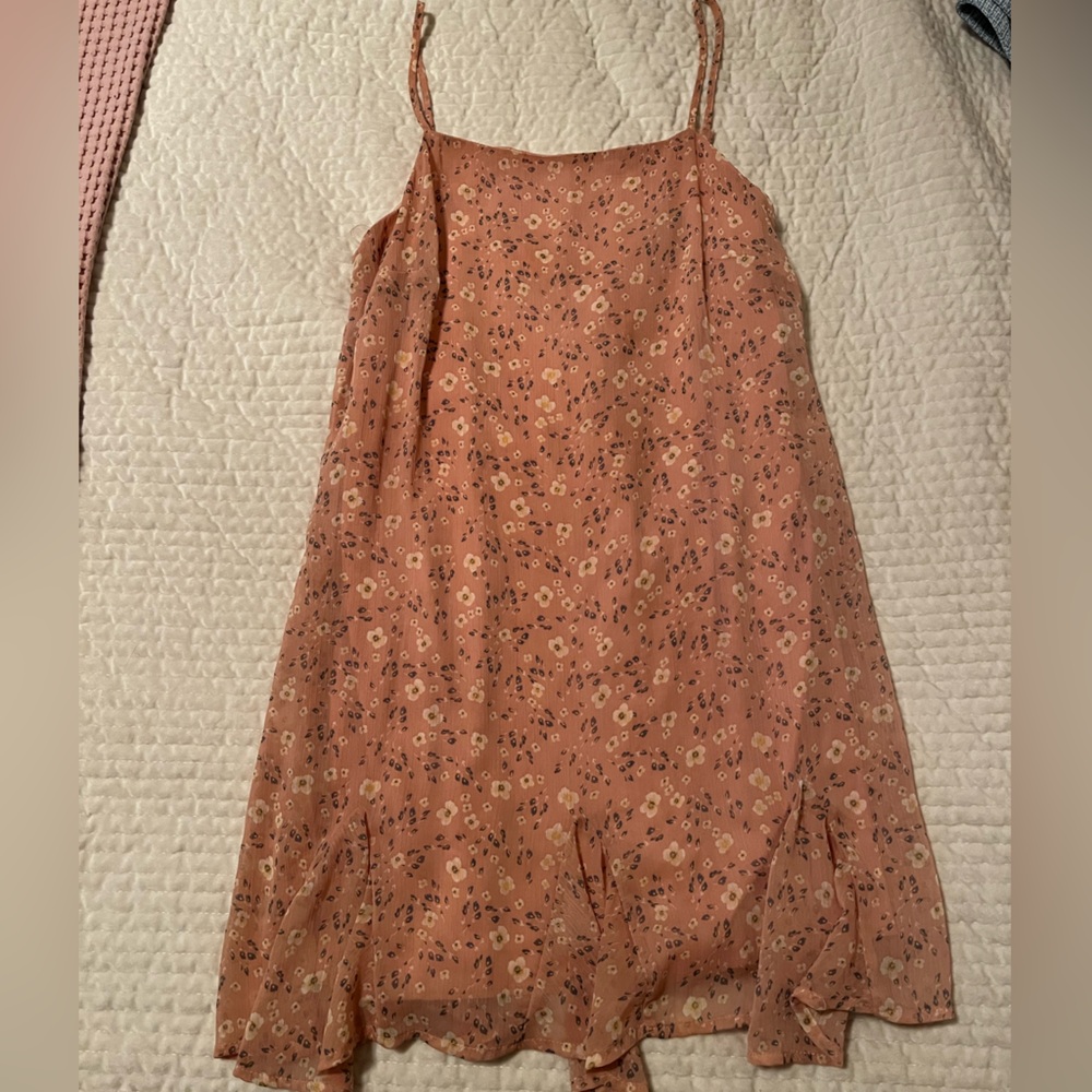 Trixxi Pink Floral Sundress- Size Small